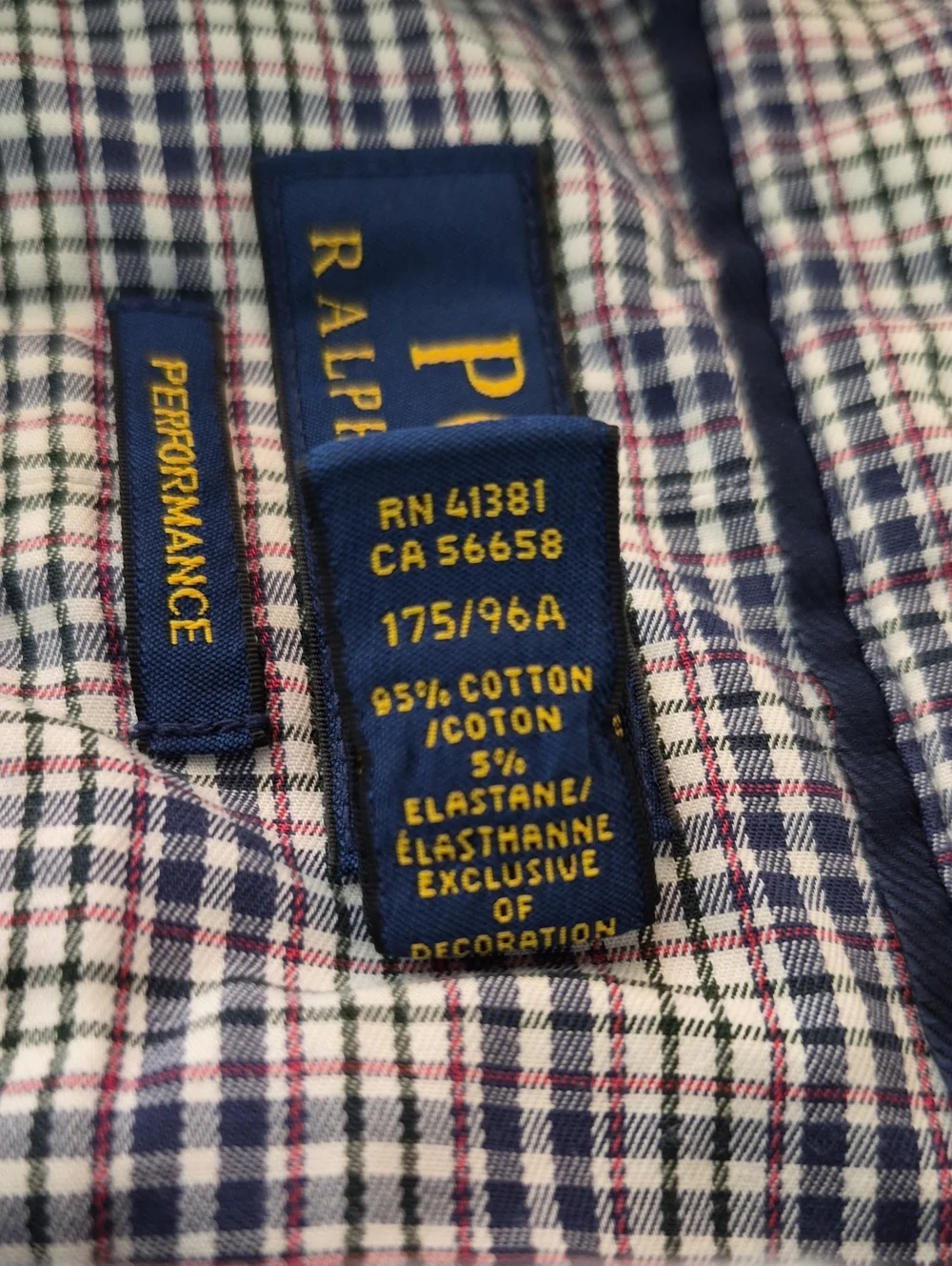 Polo Ralph Lauren Performance Plaid Button Front Shirt Size M